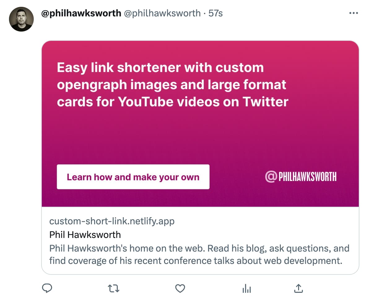 A custom opn graph image displayed in a tweet A custom OG image in a tweet